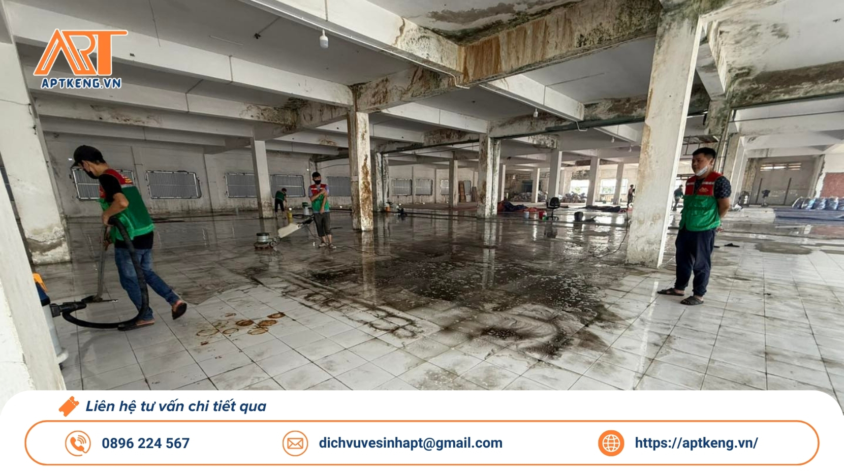 Hạng mục công việc dịch vụ vệ sinh nhà xưởng